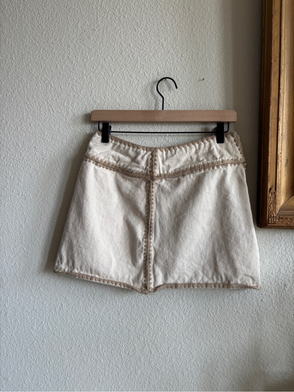 Women's Cream Cropped Jacket & Skirt Set - Cream - Picture 6 of 7